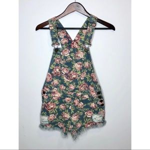 Show Me Your MuMu Orlando Floral Overalls NWT • M